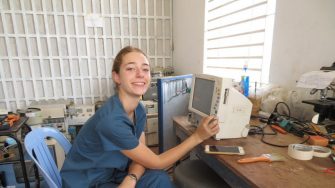 Fixing medical instruments in Cambodia