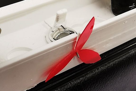 Liquid metal droplet rotary paddle motor