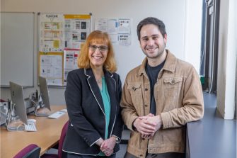 Group photo of Nadine Marcus and Jake Renzalla