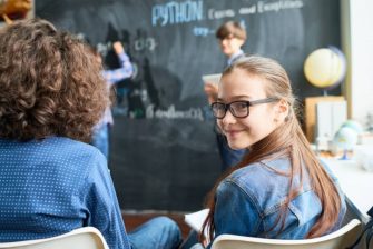 a high school classroom