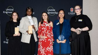 Winners from the 2025 UNSW Women in Engineering Alumni Awards