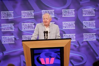Scientia Professor Toby Walsh at the National Press Club.