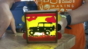 Students created lightboxes in the Indigenous Youth Leadership Program