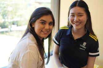 Divita and Jannet, two UNSW Women in Engineering student ambassadors