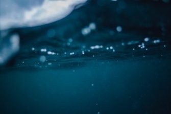 Under the surface of water