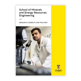 School of Minerals and Energy Resources Engineering research capability and facilities brochure cover