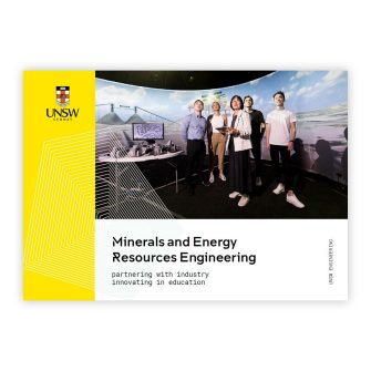 School of Minerals and Energy Resources Engineering school profile brochure cover