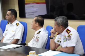RADM Achmad Taufiqoerrochman, Chief of ICG; CDRE Amrein, Director of Facilities and Infrastructures Bureau; CDRE Brata Mandala, Director of Research and Development Department; CDRE Sandi M. Latif, Director of Strategic Relations Department;  CAPT Budi Santos and Head of the Human Resources Section; LCDR Priyadi Hartoko.  Benjamin Finlay, the First Secretary of Australian Border Force, also attended along with four Inspectors. 