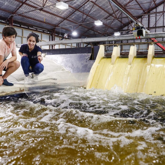 2020 WRL Open Day with Laura Montano at the Dam Spillway Model