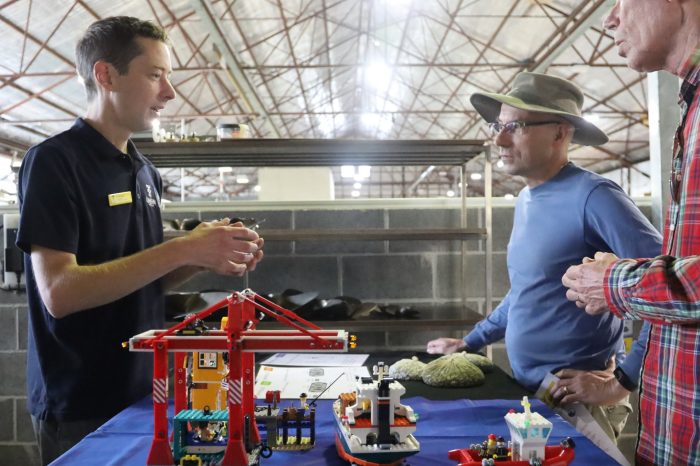 Visitors at the prop wash display for the 2025 WRL Open Day