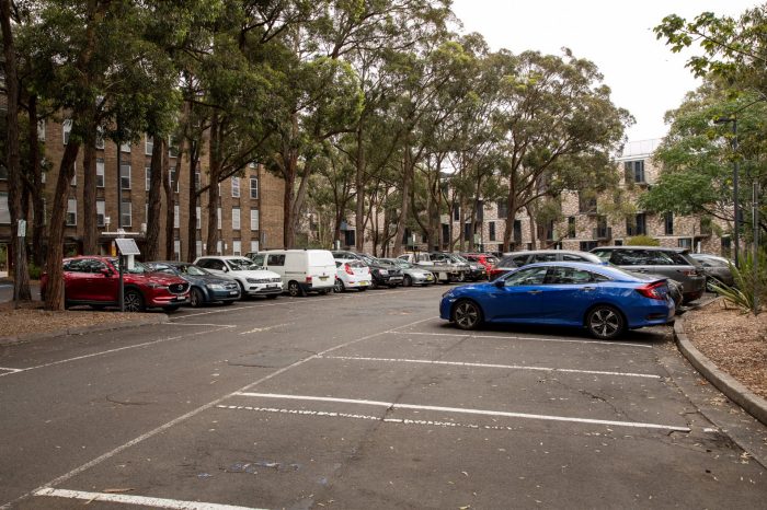 Car parks at UNSW Kensington campus