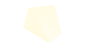 UNSW sirf shape with concentric lines in yellow