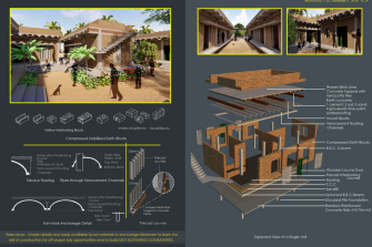 M Architecture technical drawing example for portfolio entry requirements