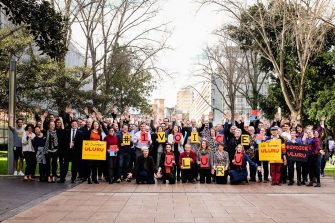 Law faculty on main walkway  for 1 voice uluru statement