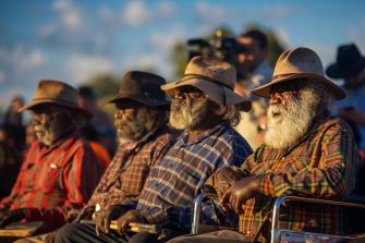 Mutitjulu elders gather at Uluru for a historic summit this week