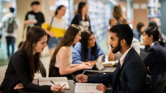 Students studying at UNSW Law Library