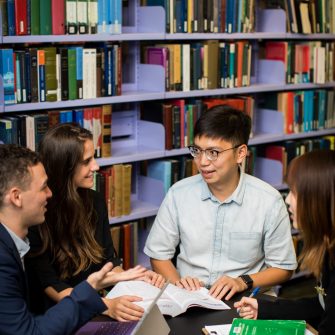 Students studying at UNSW Law Library