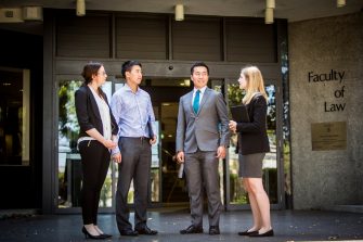 Students & Academics at UNSW Law on October 20, 2015. Photo by Anna Kucera