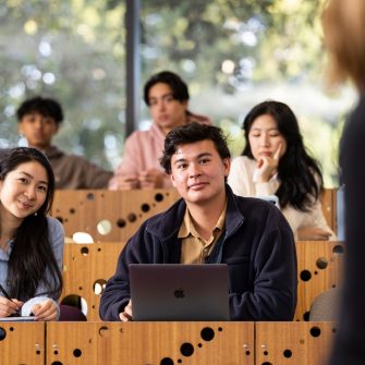 Law & Justice students outside on UNSW main campus