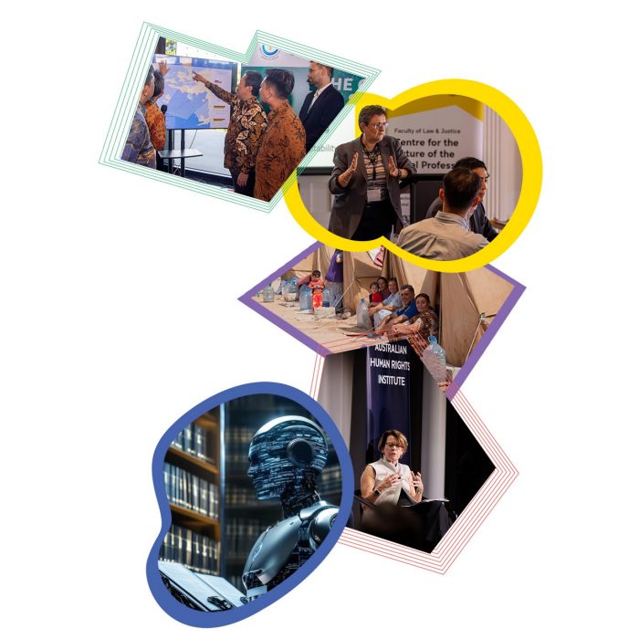 Various images from UNSW Law & Justice research centres 