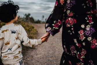 Eli Ben holding hands