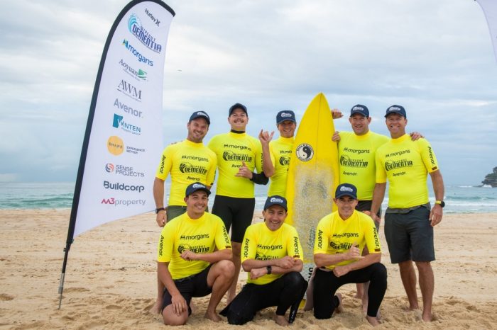 On 25 March the 11th Wipeout Dementia® surf contest ran Sydney’s iconic Bondi Beach. 64 senior executives across the property surfed it off, while raising money for critical dementia research at CHeBA and awareness about the modifiable risk factors of Alzheimer’s disease and other dementias.