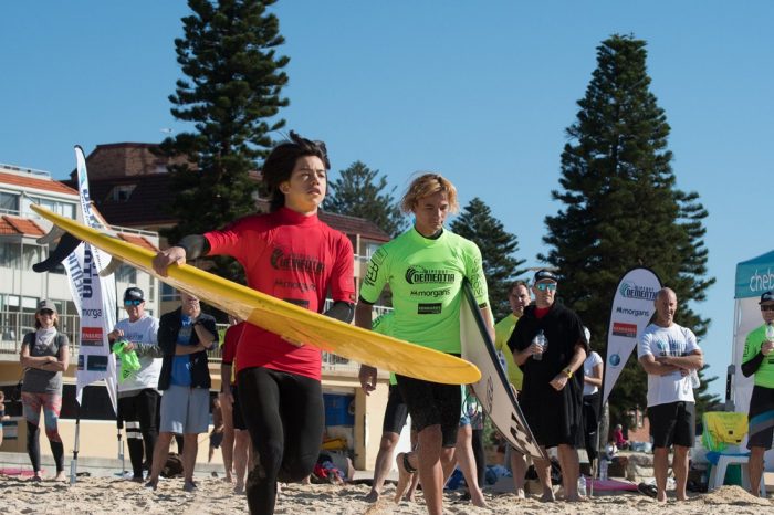 A group of Sydney surfers aged between 10 and 70 years of age competed in the first ever inter-generational ‘Wipeout Dementia’ at Queenscliff beach on Saturday 25 May 2019 to raise funds for research at the Centre for Healthy Brain Ageing (CHeBA).
