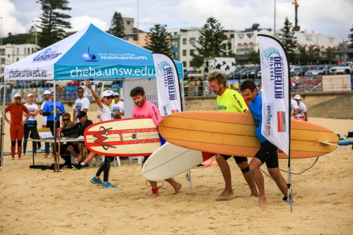 There may not have been much surf but that didn’t stop the November 2017 property industry teams putting on some impressive showmanship as well delivering the most successful Wipeout Dementia® event to date with $120,000 raised! All funds go directly to the research under The Dementia Momentum® initiative at the Centre for Healthy Brain Ageing (CHeBA), UNSW. Enormous thanks to all surfers involved and our Ambassadors Richard Grellman and Wayne "Rabbit" Bartholomew, captains Peter Clemesha, Philip Vivian and Craig Rodgers, sponsors and volunteers.