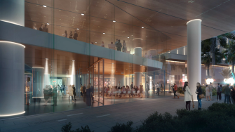 Artist's impression of the UNSW Health Translation Hub's public event space