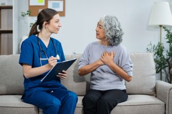 Elderly health checkups with a physician or psychiatrist who works with patients who are consulted about female or psychiatric diagnosis in a medical clinic or hospital mental health service.