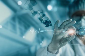 Healthcare technology, Medical revolution and the advance of technology Artificial Intelligence, AI Deep Learning for Medical Research, Transformation of innovation and technology for future Health.