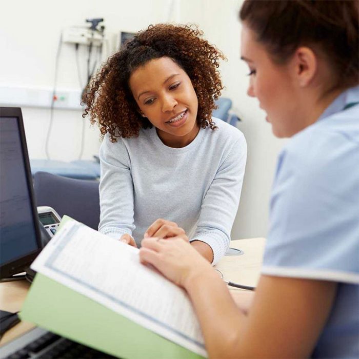 Endometriosis consultation two women