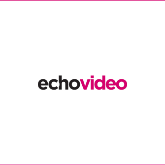 echovideo logo with border box
