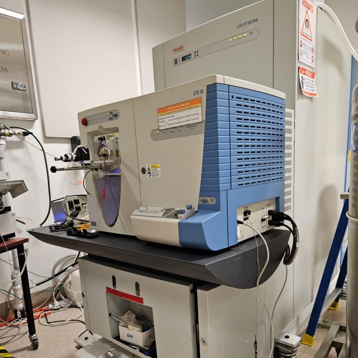 Thermo LTQ FT instrument in lab setting cropped square