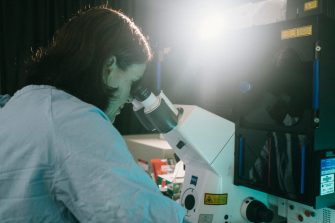 KGLMF staff working in the lab