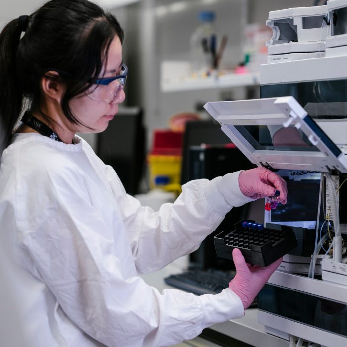 Incidental photos of processes and instruments in UNSW's recombinant products facility