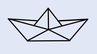 CounterCurrent folded paper boat logo on indigo background