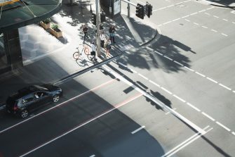 Sydney intersection viewed from above