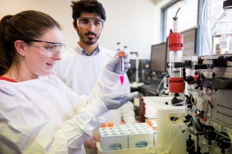 Photograph of science students