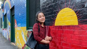 Jayne after submitting her Honours thesis