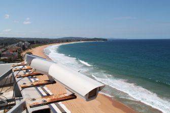 Cameras capturing imagery of the coast at Narrabeen
