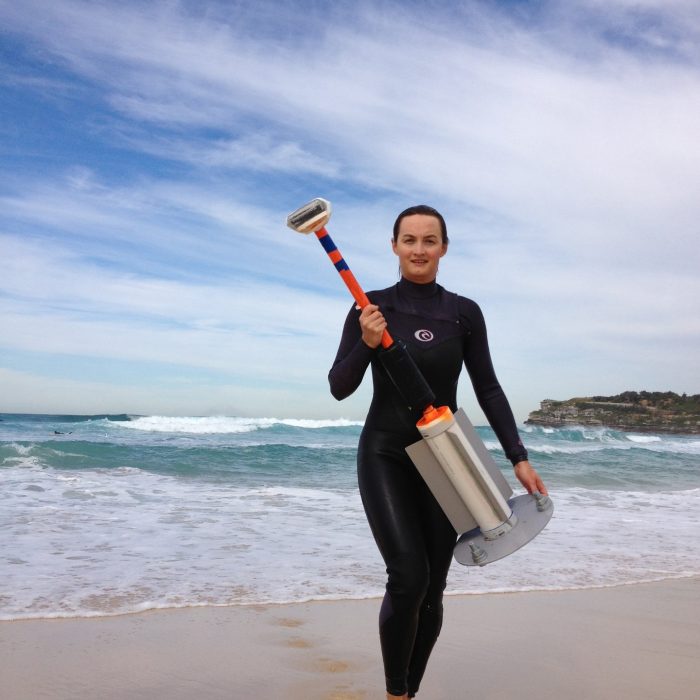 Kristen Splinter with surfer drog