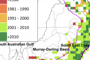 colour map of east aus
