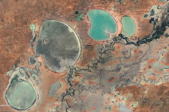 Menindee Lakes from above