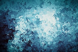 numbers forming an abstract background