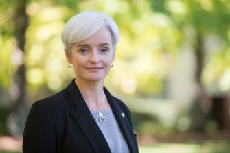 A portrait of Emma Johnston taken on the UNSW campus