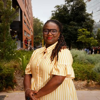 A headshot of a student looking at the camera and smiling.