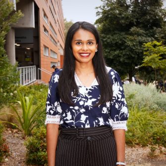 A headshot of a student looking at the camera and smiling.