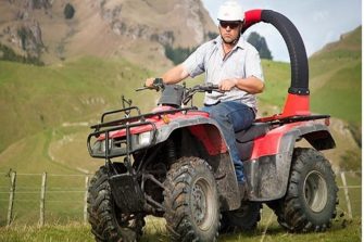 Quad bike - with rollover protection