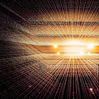 Worm's eye view looking up at ceiling